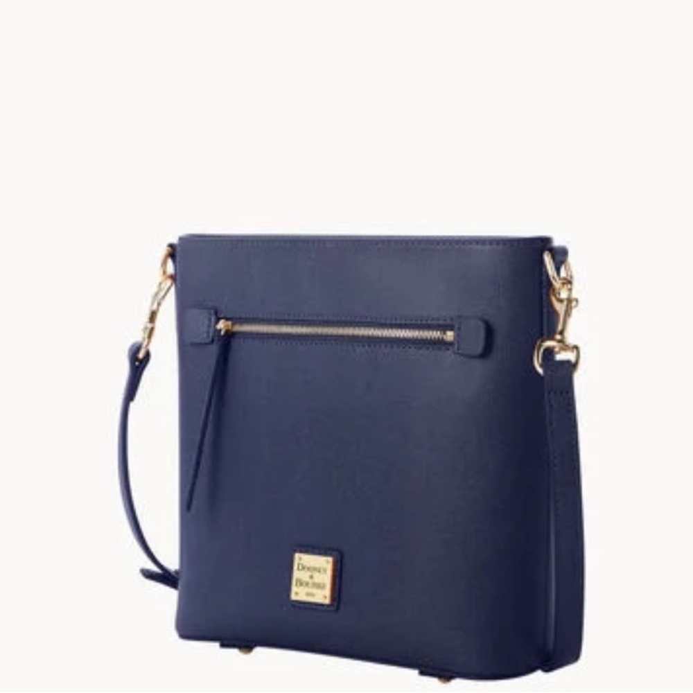 Dooney & Bourke Marine Saffiano Crossbody Bag with Gold Hardware - Picture 2 of 4